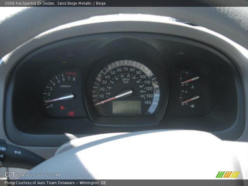 Sand Beige Metallic / Beige 2009 Kia Spectra EX Sedan
