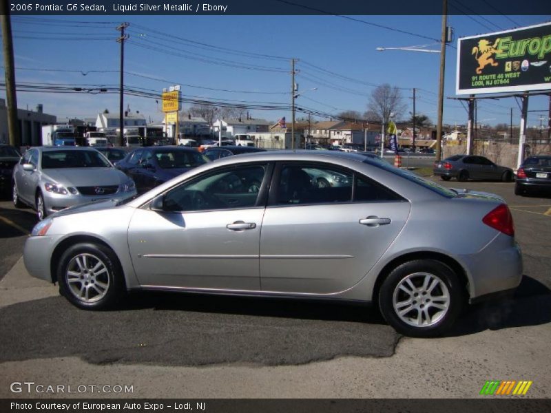 Liquid Silver Metallic / Ebony 2006 Pontiac G6 Sedan