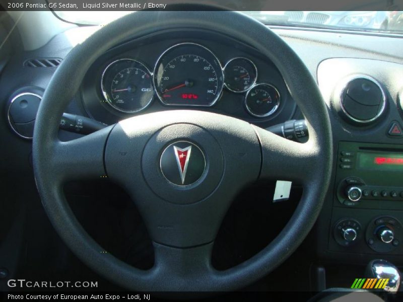 Liquid Silver Metallic / Ebony 2006 Pontiac G6 Sedan