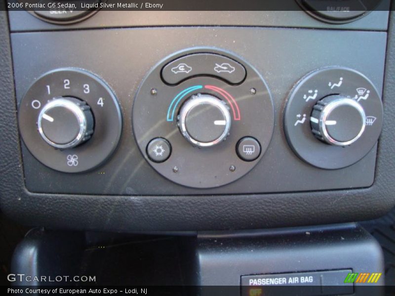 Liquid Silver Metallic / Ebony 2006 Pontiac G6 Sedan