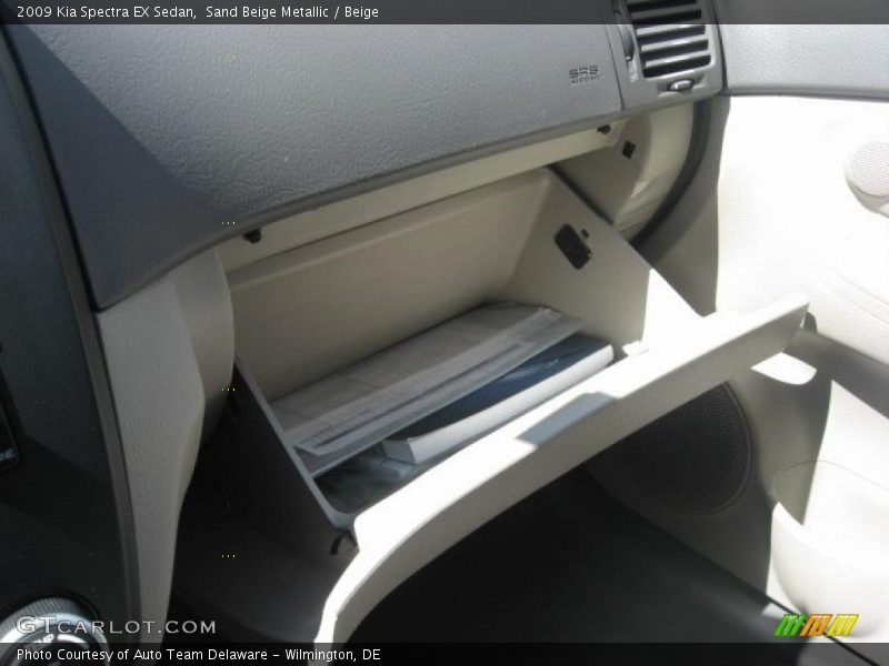 Sand Beige Metallic / Beige 2009 Kia Spectra EX Sedan