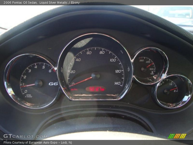 Liquid Silver Metallic / Ebony 2006 Pontiac G6 Sedan