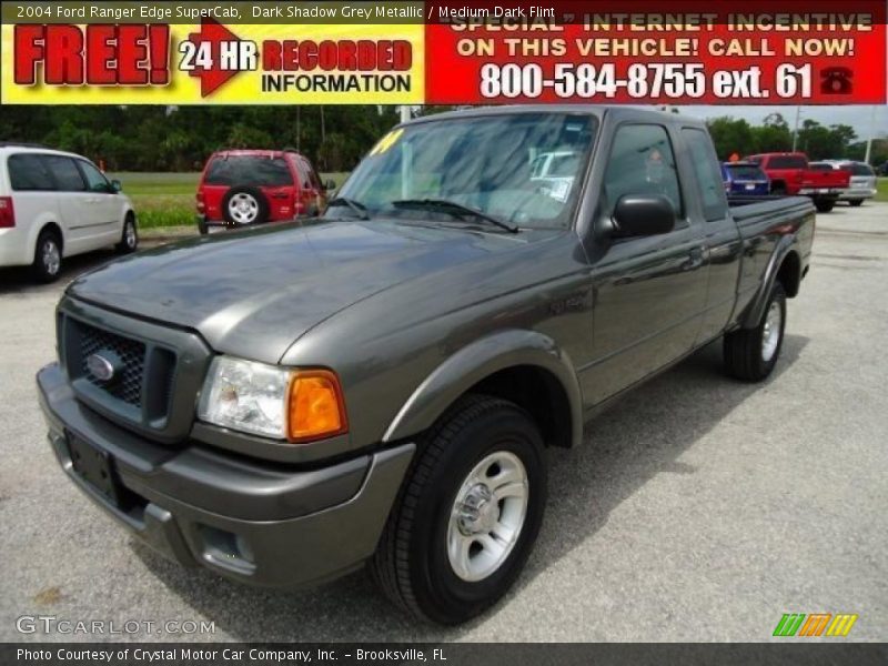 Dark Shadow Grey Metallic / Medium Dark Flint 2004 Ford Ranger Edge SuperCab