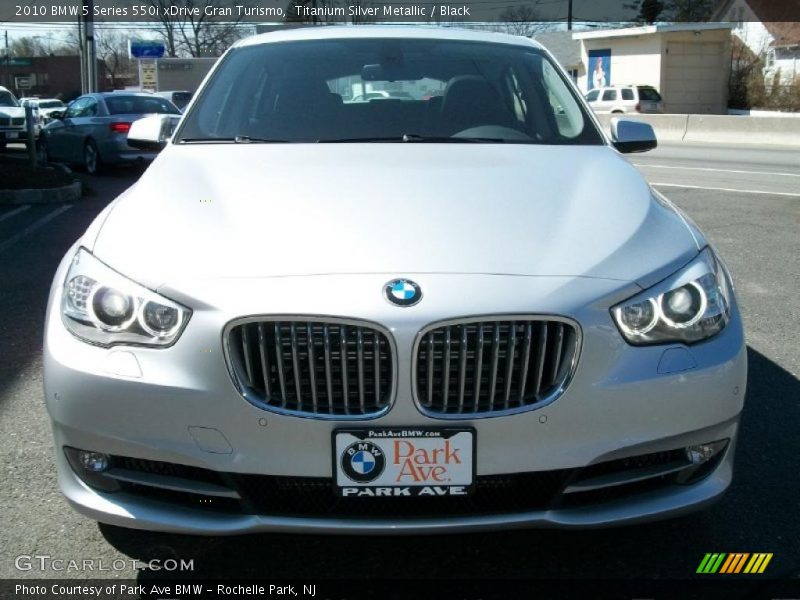 Titanium Silver Metallic / Black 2010 BMW 5 Series 550i xDrive Gran Turismo