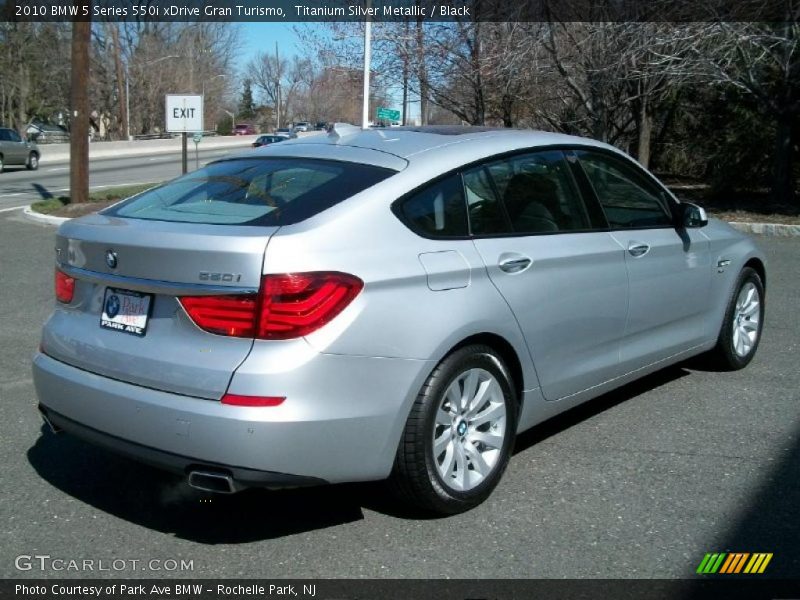 Titanium Silver Metallic / Black 2010 BMW 5 Series 550i xDrive Gran Turismo