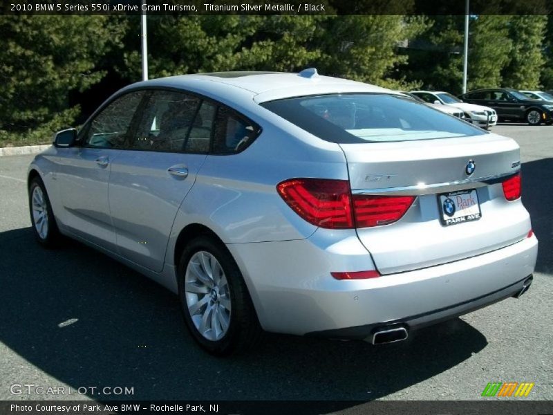 Titanium Silver Metallic / Black 2010 BMW 5 Series 550i xDrive Gran Turismo