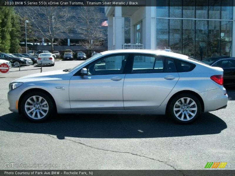 Titanium Silver Metallic / Black 2010 BMW 5 Series 550i xDrive Gran Turismo