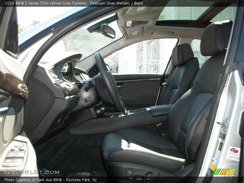 Titanium Silver Metallic / Black 2010 BMW 5 Series 550i xDrive Gran Turismo