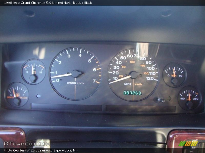 Black / Black 1998 Jeep Grand Cherokee 5.9 Limited 4x4