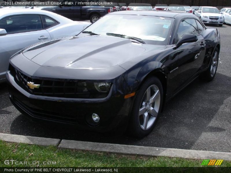 Black / Inferno Orange/Black 2011 Chevrolet Camaro LT Coupe