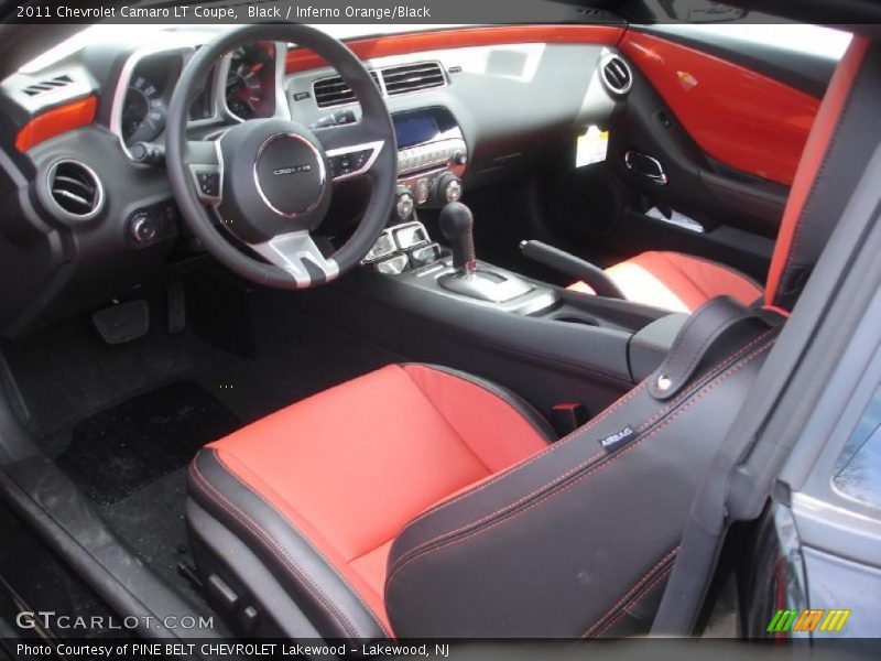 Black / Inferno Orange/Black 2011 Chevrolet Camaro LT Coupe
