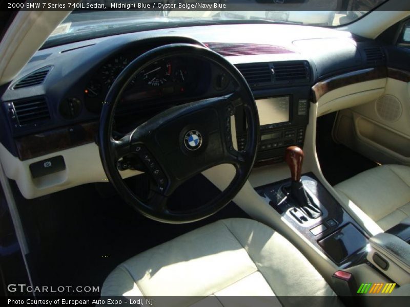 Midnight Blue / Oyster Beige/Navy Blue 2000 BMW 7 Series 740iL Sedan