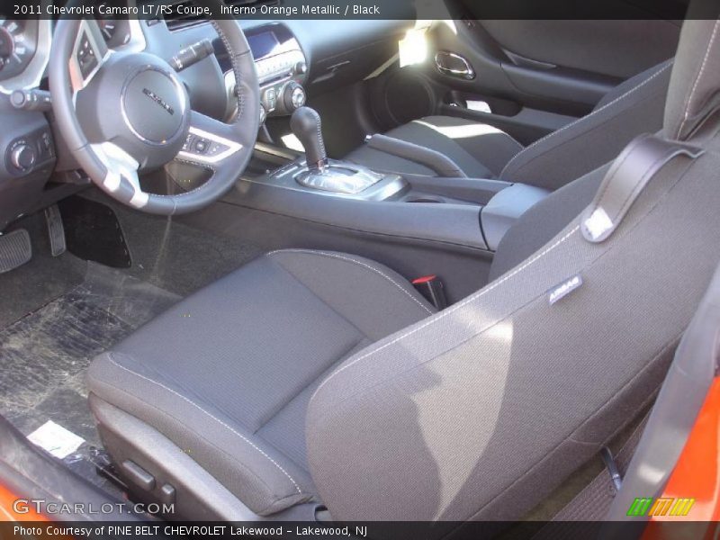 Inferno Orange Metallic / Black 2011 Chevrolet Camaro LT/RS Coupe