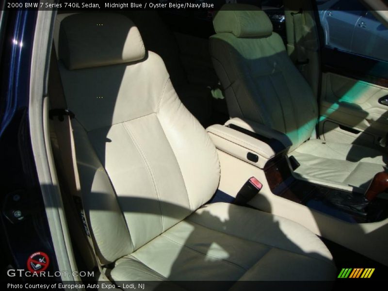 Midnight Blue / Oyster Beige/Navy Blue 2000 BMW 7 Series 740iL Sedan