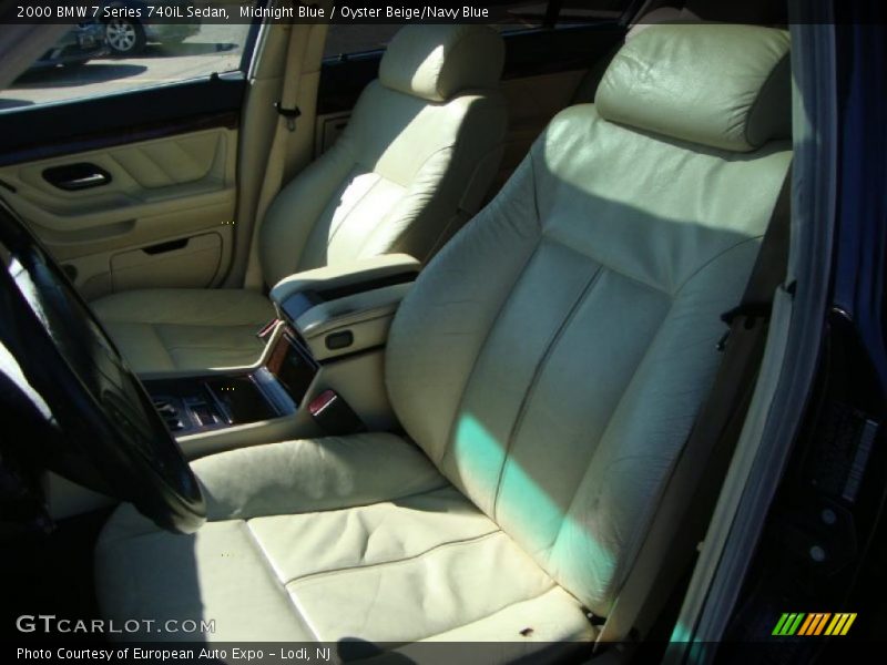Midnight Blue / Oyster Beige/Navy Blue 2000 BMW 7 Series 740iL Sedan