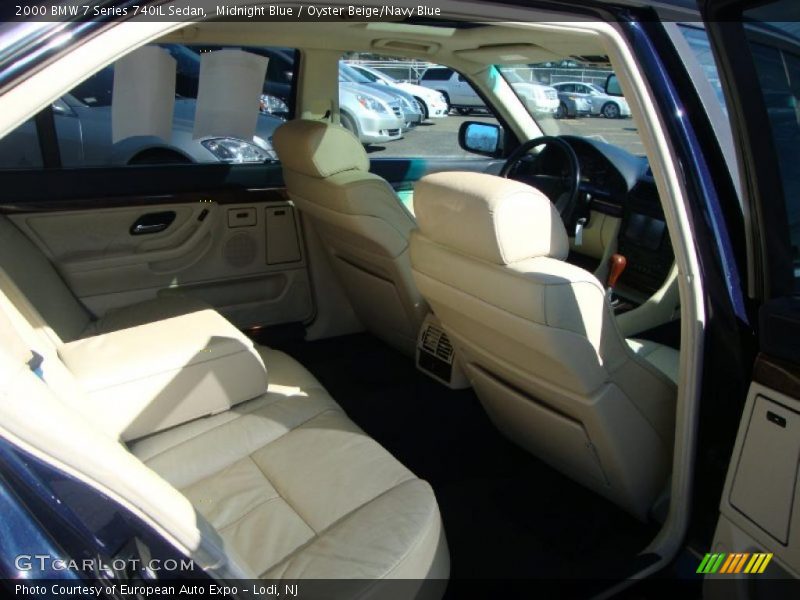 Midnight Blue / Oyster Beige/Navy Blue 2000 BMW 7 Series 740iL Sedan