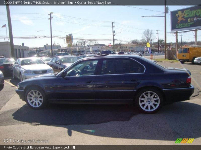 Midnight Blue / Oyster Beige/Navy Blue 2000 BMW 7 Series 740iL Sedan