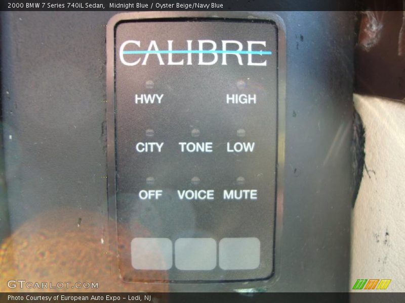Midnight Blue / Oyster Beige/Navy Blue 2000 BMW 7 Series 740iL Sedan
