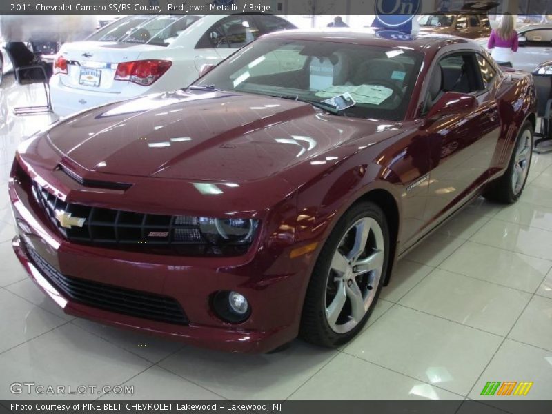 Red Jewel Metallic / Beige 2011 Chevrolet Camaro SS/RS Coupe