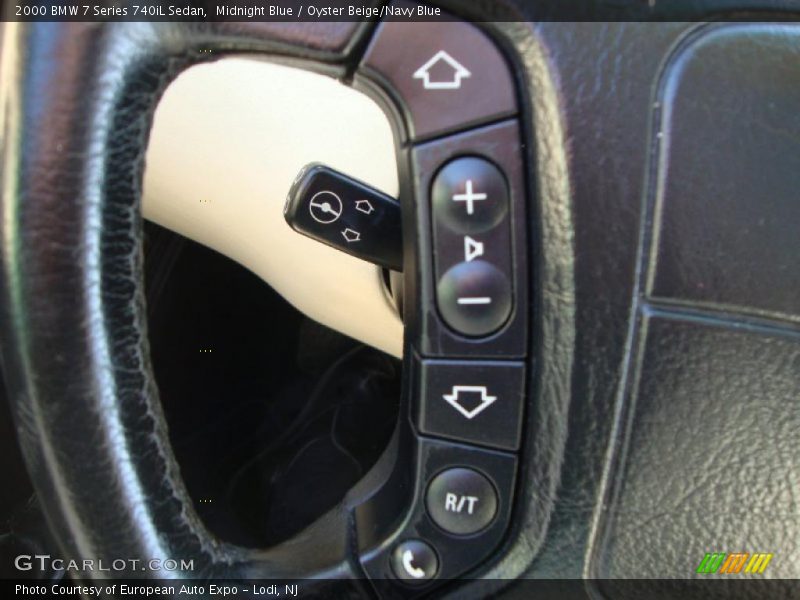 Midnight Blue / Oyster Beige/Navy Blue 2000 BMW 7 Series 740iL Sedan