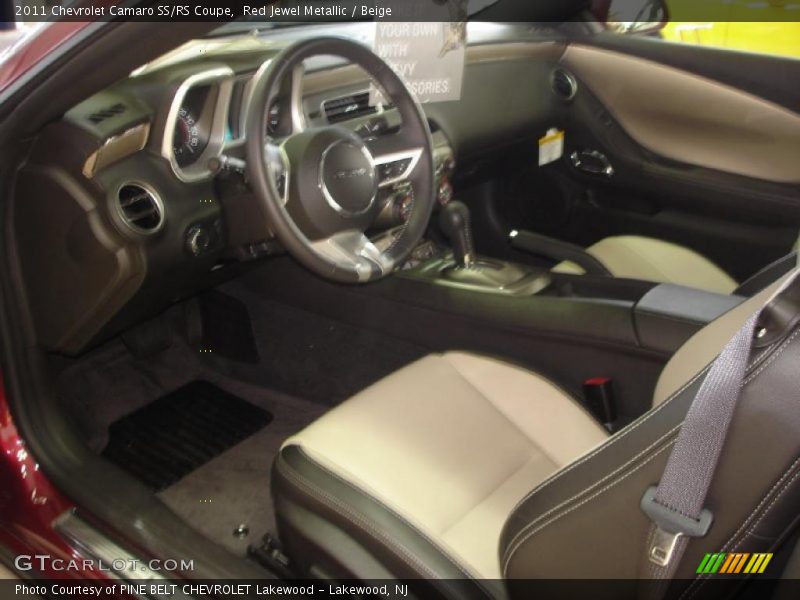 Red Jewel Metallic / Beige 2011 Chevrolet Camaro SS/RS Coupe