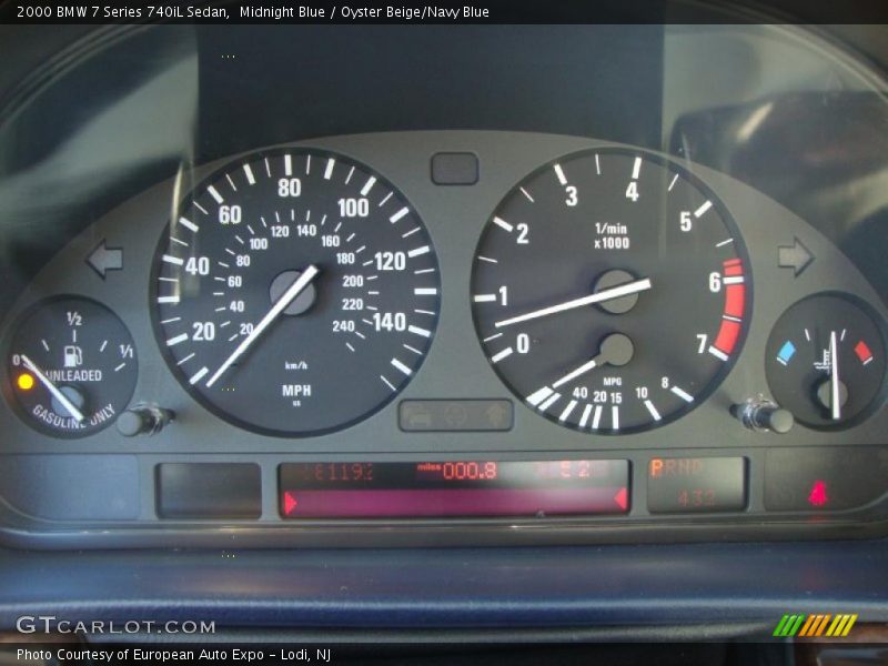  2000 7 Series 740iL Sedan 740iL Sedan Gauges