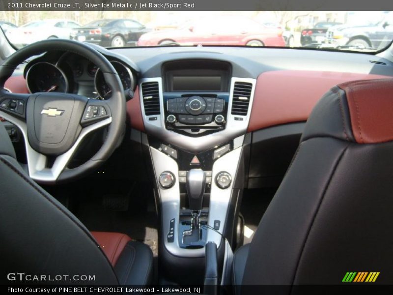 Silver Ice Metallic / Jet Black/Sport Red 2011 Chevrolet Cruze LT