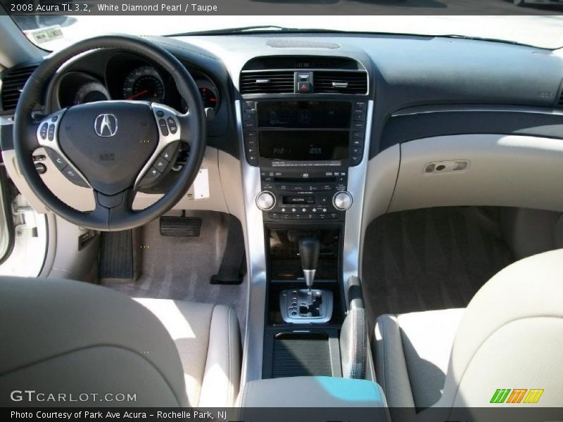 White Diamond Pearl / Taupe 2008 Acura TL 3.2