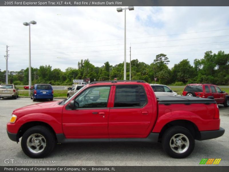 Red Fire / Medium Dark Flint 2005 Ford Explorer Sport Trac XLT 4x4