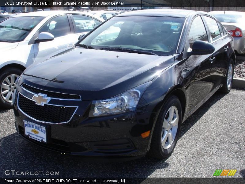 Black Granite Metallic / Jet Black Leather 2011 Chevrolet Cruze LT