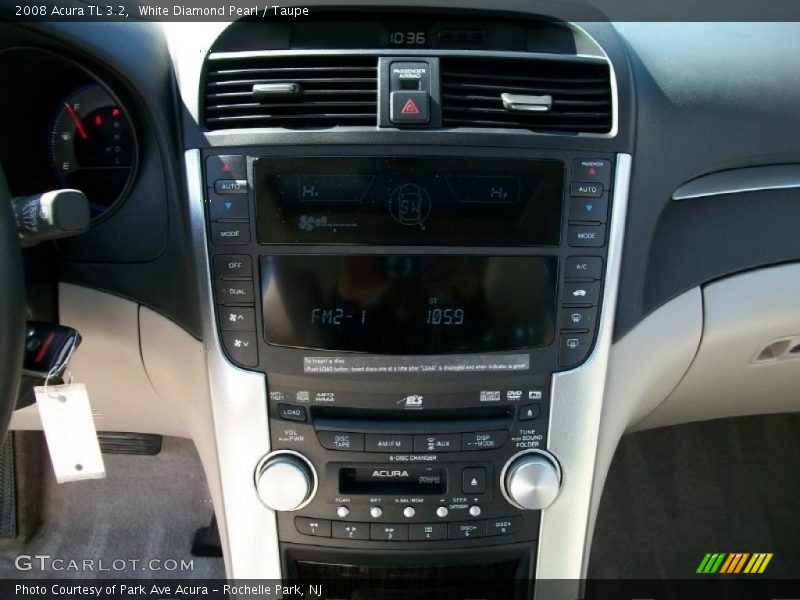 White Diamond Pearl / Taupe 2008 Acura TL 3.2