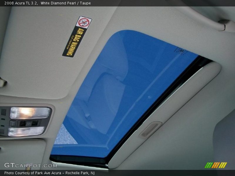 White Diamond Pearl / Taupe 2008 Acura TL 3.2