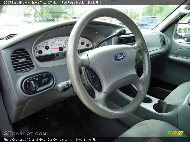 Red Fire / Medium Dark Flint 2005 Ford Explorer Sport Trac XLT 4x4