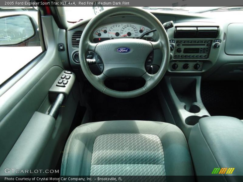 Red Fire / Medium Dark Flint 2005 Ford Explorer Sport Trac XLT 4x4