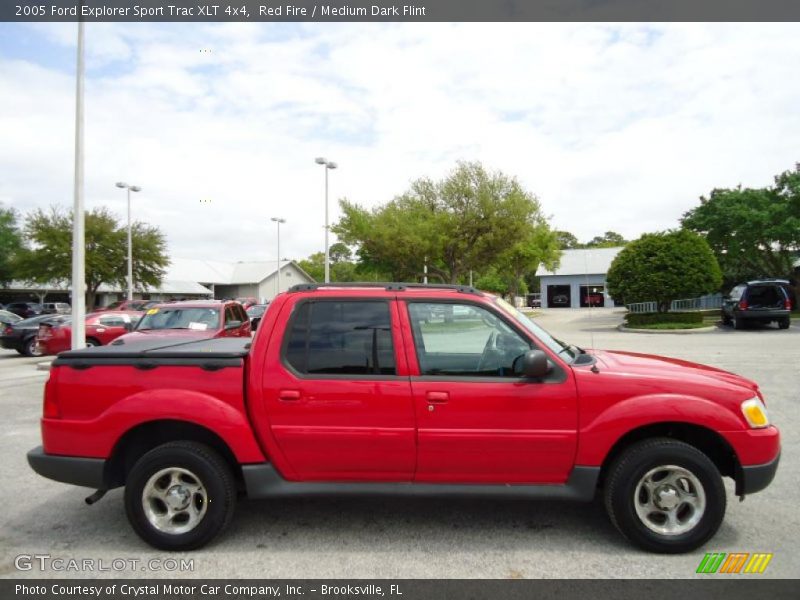 Red Fire / Medium Dark Flint 2005 Ford Explorer Sport Trac XLT 4x4