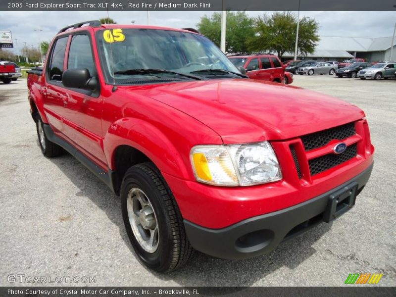 Red Fire / Medium Dark Flint 2005 Ford Explorer Sport Trac XLT 4x4