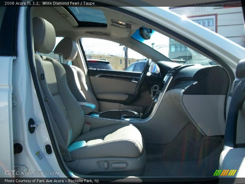 White Diamond Pearl / Taupe 2008 Acura TL 3.2