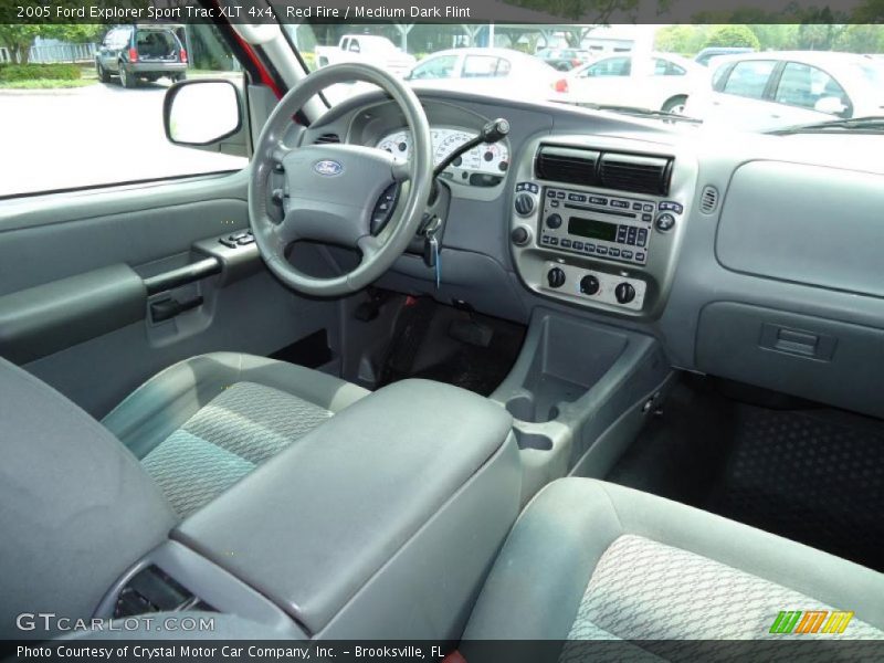 Red Fire / Medium Dark Flint 2005 Ford Explorer Sport Trac XLT 4x4