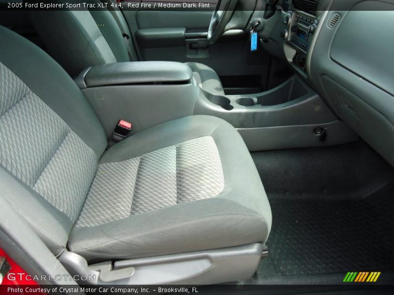 Red Fire / Medium Dark Flint 2005 Ford Explorer Sport Trac XLT 4x4
