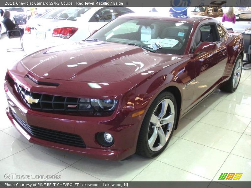 Red Jewel Metallic / Beige 2011 Chevrolet Camaro SS/RS Coupe
