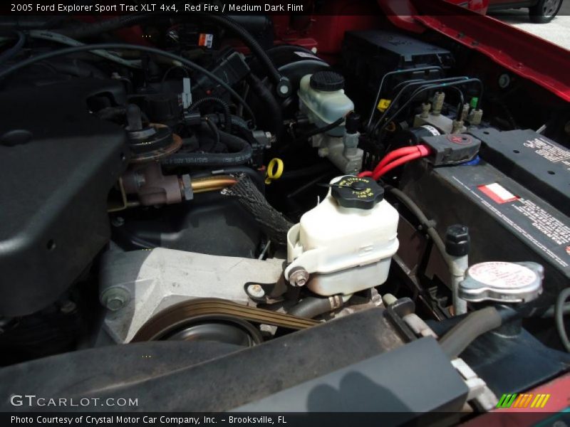 Red Fire / Medium Dark Flint 2005 Ford Explorer Sport Trac XLT 4x4