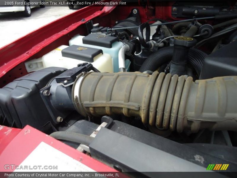 Red Fire / Medium Dark Flint 2005 Ford Explorer Sport Trac XLT 4x4
