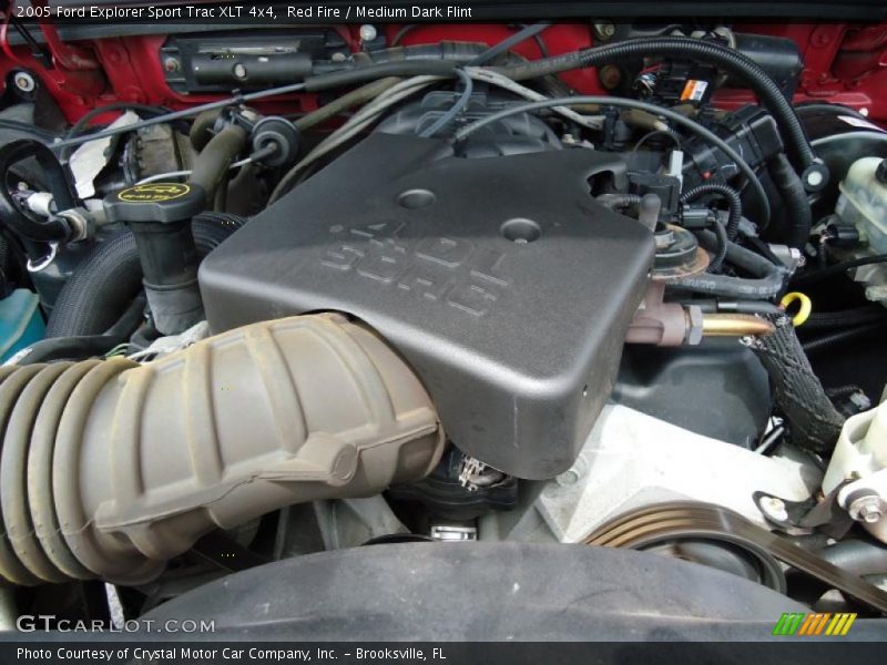 Red Fire / Medium Dark Flint 2005 Ford Explorer Sport Trac XLT 4x4