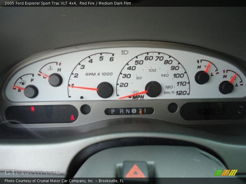 Red Fire / Medium Dark Flint 2005 Ford Explorer Sport Trac XLT 4x4