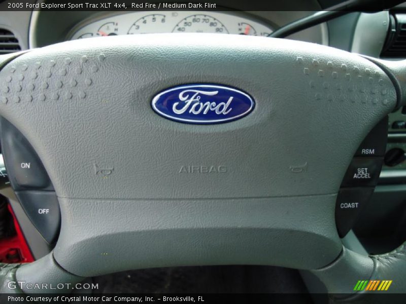 Red Fire / Medium Dark Flint 2005 Ford Explorer Sport Trac XLT 4x4