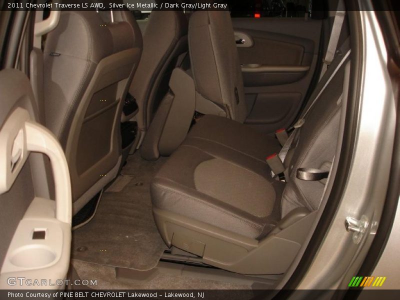 Silver Ice Metallic / Dark Gray/Light Gray 2011 Chevrolet Traverse LS AWD