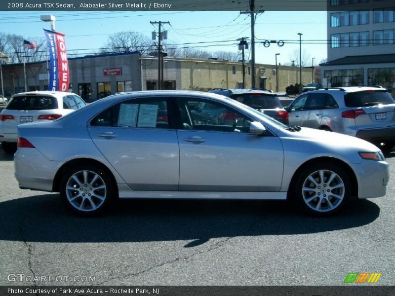 Alabaster Silver Metallic / Ebony 2008 Acura TSX Sedan