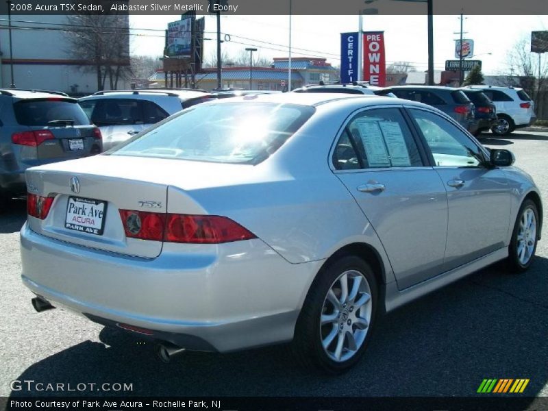 Alabaster Silver Metallic / Ebony 2008 Acura TSX Sedan