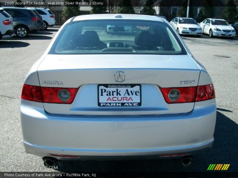 Alabaster Silver Metallic / Ebony 2008 Acura TSX Sedan