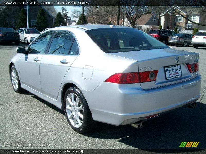 Alabaster Silver Metallic / Ebony 2008 Acura TSX Sedan